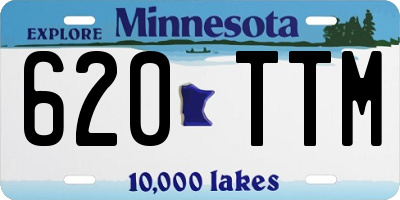 MN license plate 620TTM