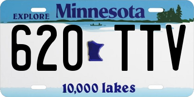 MN license plate 620TTV
