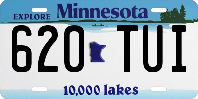 MN license plate 620TUI