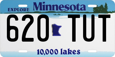 MN license plate 620TUT