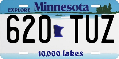 MN license plate 620TUZ