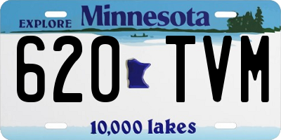 MN license plate 620TVM