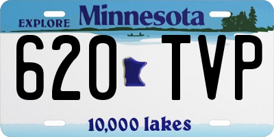 MN license plate 620TVP
