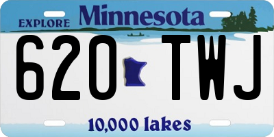 MN license plate 620TWJ