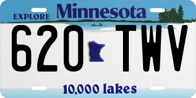 MN license plate 620TWV