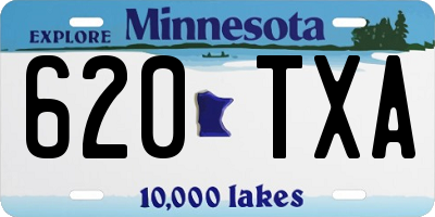 MN license plate 620TXA