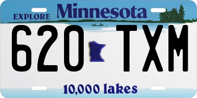MN license plate 620TXM