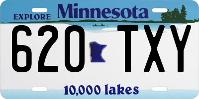 MN license plate 620TXY
