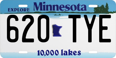 MN license plate 620TYE