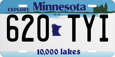 MN license plate 620TYI