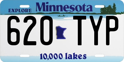 MN license plate 620TYP