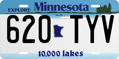 MN license plate 620TYV