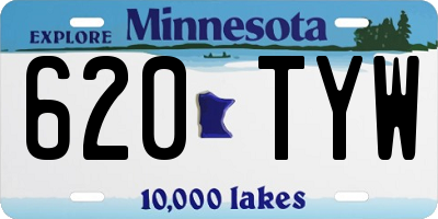 MN license plate 620TYW