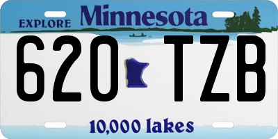 MN license plate 620TZB