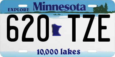 MN license plate 620TZE