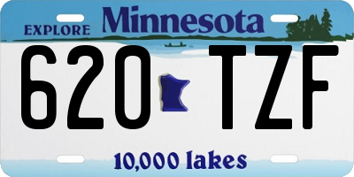 MN license plate 620TZF