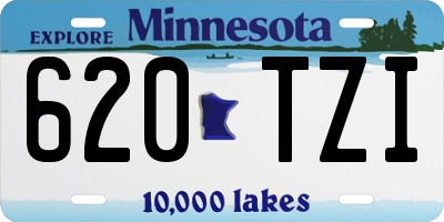 MN license plate 620TZI