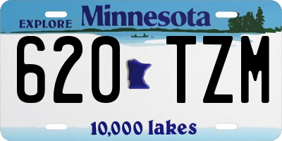 MN license plate 620TZM