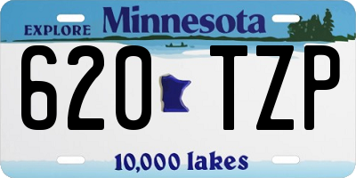 MN license plate 620TZP