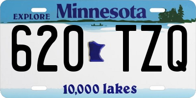 MN license plate 620TZQ