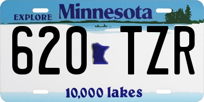 MN license plate 620TZR