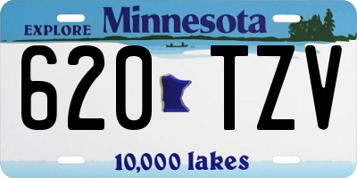 MN license plate 620TZV