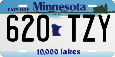 MN license plate 620TZY