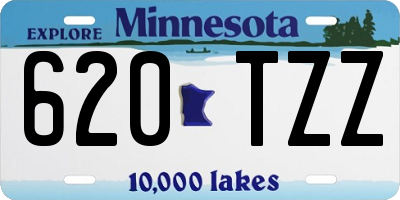 MN license plate 620TZZ