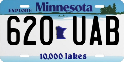 MN license plate 620UAB
