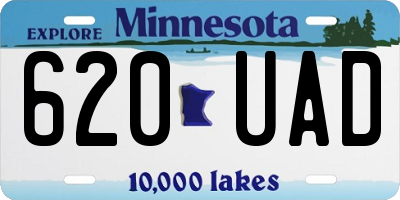 MN license plate 620UAD