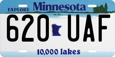 MN license plate 620UAF
