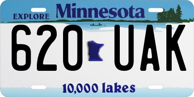 MN license plate 620UAK