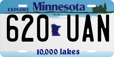 MN license plate 620UAN