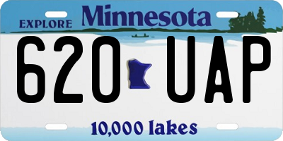 MN license plate 620UAP