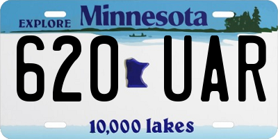 MN license plate 620UAR