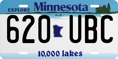 MN license plate 620UBC