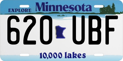 MN license plate 620UBF