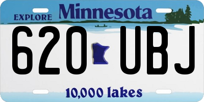 MN license plate 620UBJ