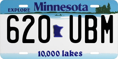 MN license plate 620UBM
