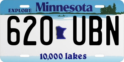 MN license plate 620UBN