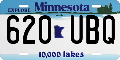 MN license plate 620UBQ