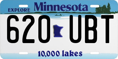 MN license plate 620UBT