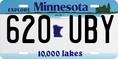 MN license plate 620UBY