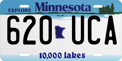 MN license plate 620UCA