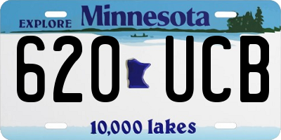 MN license plate 620UCB