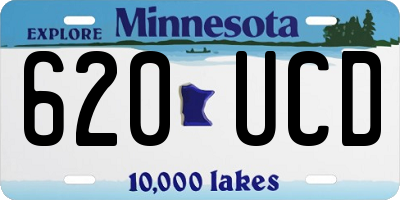 MN license plate 620UCD