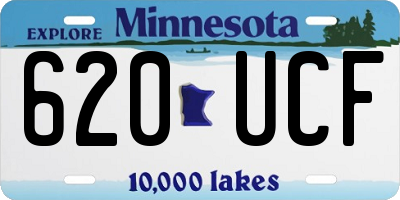 MN license plate 620UCF