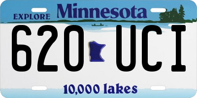 MN license plate 620UCI
