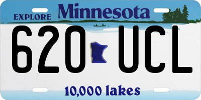 MN license plate 620UCL