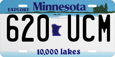 MN license plate 620UCM